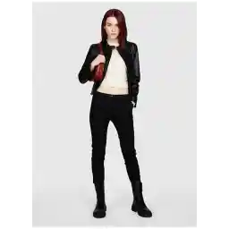 Siyah Kadın Dik Yaka Slim Fit Mont 2X9WLN02S