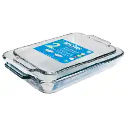 Anchor Hocking Glass Baking Dishes for Oven, 2 Piece Set (2 Qt & 3 Qt Glass Casserole Dishes)