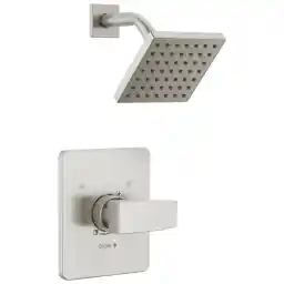 Delta Modern 14 Series Shower Faucet Set, Brushed Nickel Shower Head and Handle Set, Valve Trim Kit, Stainless T14267-SS-PP (Valve Not Included)