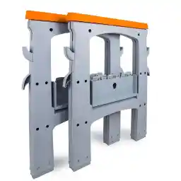 Amazon Basics Folding Sawhorse - Set of 2, 408.23 kilograms Capacity