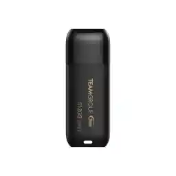 TEAMGROUP C175 512GB USB 3.2 Gen 1 Flash Drive Rounded Streamlined Unibody Design Black Pearl Seamless Construction Matte and Glossy Finish, Speed Up to 100MB/s (TC1753512GB01)