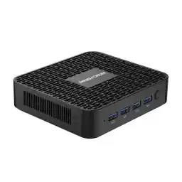 Mini PC Windows 11 GK41 Mini Desktop Computers 8GB DDR4 256GB SSD Intel Celeron J4125 Processor Dual LAN Mini PC, Digital Mic, Business Small PC 4K HDMI/DisplayPort HTPC, Dual Band Wi-Fi Micro PC