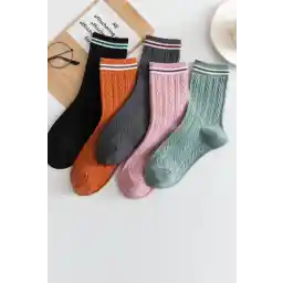 Katia & Bony 5'li Kadın Paket Soket Çorap Çok Renkli