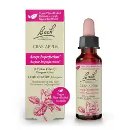 Bach Original Flower Remedies, Crab Apple (Non-Alcohol Formula) - Accept Imperfections - Natural Homeopathic Flower Essence for Emotional Balance - Vegan, Gluten Free, Sugar Free - 10mL Dropper