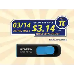 ADATA 64GB UV128 USB 3.2 Gen 1 Flash Drive (AUV128-64G-RBE) ADATA 64GB UV128 USB 3.2 Gen 1 Flash Drive (AUV128-64G-RBE)