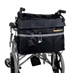 VejiA Wheelchair Bag, Wheelchair Storage Bag, Mobility Scooter Bag for Carrying Wheelchair Transport Chair Accessories, Mobile Assistance Bag for The Disabled Bag