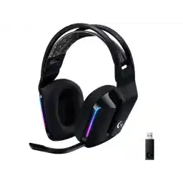Logitech G733 Lightspeed Wireless Gaming Headset with Suspension Headband, Lightsync RGB, Blue VO!CE mic technology and PRO-G audio drivers - Black Logitech G733 Lightspeed Wireless Gaming Headset with Suspension Headband, Lightsync RGB, Blue VO!CE mic technology and PRO-G audio drivers - Black