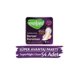 Molped Supernight Uzun Süper Avantaj Paketi 54 Adet