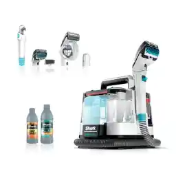 Shark StainStriker Portable Carpet, Upholstery & Area Rug Cleaner with Pet Mess Tool, Stain & Odor Remover, Perfect for Car Interiors, Includes 3 Cleaning Tools & Cleaning Solution, White, PX201