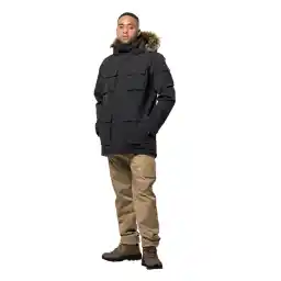 Siyah Erkek Kapüşon Yaka Mont 1107674-6000 GLACIER CANYON PARKA