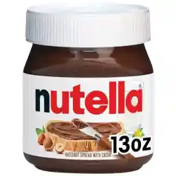 Nutella Hazelnut Spread with Cocoa, Creamy Hazelnut Spread, Breakfast Favorite, 13 oz Jar