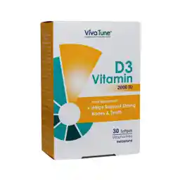 کپسول نرم ژلاتینی ویتامین D3 2000 واحد بسته 30 عددی | ویواتیون