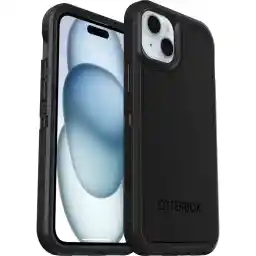 OtterBox Defender XT-hoes voor iPhone 15 Pro met MagSafe, schokbestendig, valbestendig, ultrarobuust, 5x getest volgens militaire standaard, Transparent/Zwart