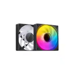 JONSBO SL-120ARGB BR ( Reverse) Case Fan,Reverse Blade, 120mm Silent Series Fan, Simple frame, Axial lasagna lens , Lower Noise , Black