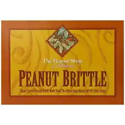 The Peanut Shop of Williamsburg Homestyle Brittle Box, Old-Fashioned Peanut Candy from Williamsburg, Peanut Brittle Hand Pulled in Copper Kettles, Gluten Free Ingredients - 10 Oz