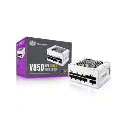 Cooler Master V850 SFX Gold White Edition Full Modular, 850W, 80+ Gold Efficiency, ATX Bracket Included, Quiet FDB Fan, SFX Form Factor, 10 Year Warranty