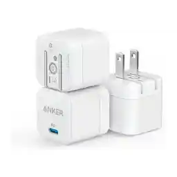 USB C Charger, Anker 3-Pack 20W Fast Charger with Foldable Plug, PowerPort III 20W Cube Charger for for iPhone 13/13 Mini/13 Pro/13 Pro Max/12, Galaxy, Pixel 4/3, iPad/iPad Mini (Cable Not Included)