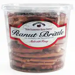 brittle-brittle Peanut Brittle Candy, Handmade Old Fashioned Peanut Brittle Made with Honey, All Natural, Gluten Free, Perfect Snack or Gift, 38 oz