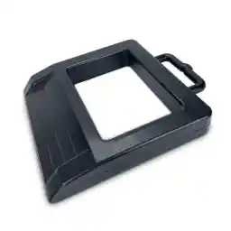 ROBLOCK Rubber Pallet Jack Chock Heavy Duty Wheel Chock, Pallet Jack Stopper for Truck 14.2" Length x 11.2" Width x 2" Height (1 Pack, Black)