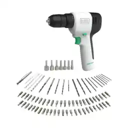 Black & Decker Reviva Cordless Drill Kit 12V with 80 PC Accessories REVDD12A80-GB