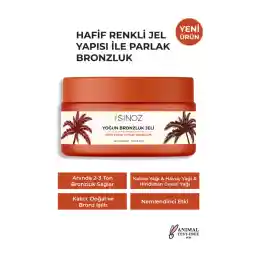 Sinoz Yoğun Bronzlaştırıcı Jel 200 ml Hindistan Cevizi Kakao Havuç Yağı Içeren