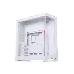Phanteks NV7, Showcase Full-Tower Chassis, High Airflow Performance, Integrated D/A-RGB Lighting, Seamless Tempered Glass Design, 12 Fan Positions, Matte White