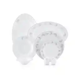 سرویس غذاخوری 29 پارچه 6 نفر چینی زرین ایران مدل نئوکلاسیک هوراند درجه عالی