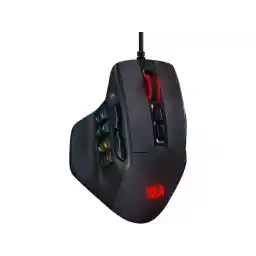 Redragon M811 Aatrox MMO Gaming Mouse, 15 Programmable Buttons Wired RGB Gamer Mouse w/ Ergonomic Natural Grip Build, 10 Side Macro Keys, Software Supports DIY Keybinds & Backlit