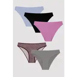 Penti Disty Leopar Desenli 5li Slip Külot