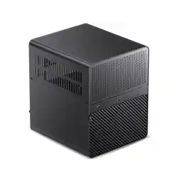 JONSBO N3 Mini-ITX NAS PC Chassis, ITX Computer Case, 8+1 Disk Bays NAS Mini Aluminum with Steel Plate Case, Built-in 2x10cm Fan, Power support: SFX105mm, Support 130mm CPU Cooler, Black