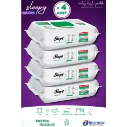 Sleepy Easy Clean Yüzey Tem. Havlusu 100 x4 Adet