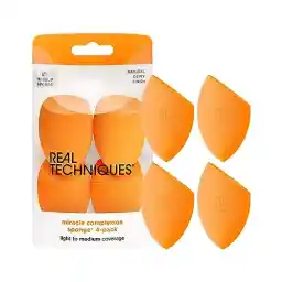 Real Techniques Miracle Complexion Beauty Sponge Makeup Blender, Set of 4