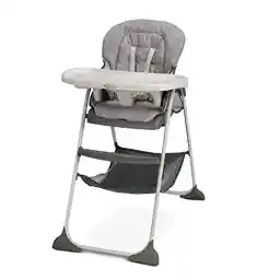 Graco Slim Snacker High Chair, Ultra Slim, Fast-Folding, Multiple Recline Positions, Comfortable Feeding, Whisk