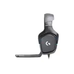 Logitech G432 Wired Gaming Headset, 7.1 Surround Sound, DTS Headphone:X 2.0, Flip-to-Mute Mic, PC (Leatherette) Black/Blue Logitech G432 Wired Gaming Headset, 7.1 Surround Sound, DTS Headphone:X 2.0, Flip-to-Mute Mic, PC (Leatherette) Black/Blue