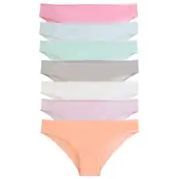 Nicoletta Kadın Külot 7 Li Paket Likralı Somon Pamuklu