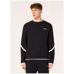 Siyah Erkek Bisiklet Yaka Baskılı Sweatshirt FOA404798 ROAM COMMUTER RC CREW SWE