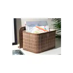 English Home Hardwood Bambu Saklama Kutusu 28X20X18 cm Kahve