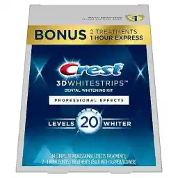 Crest 3D Whitestrips Professional Effects – Teeth Whitening Kit, 22 Treatments (20 + 2 Bonus), Each with 1 Upper/1Lower, 44 Strips – Crest 3DWhite Teeth Whitening Strips
