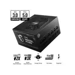 MSI MAG A850GL PCIE5, Fully Modular Compact Gaming 850W Power Supply, 80+ Gold, ATX 3.1 & PCIe 5.1 Ready, Native Dual-color 12V-2x6 cable, 10 Year Warranty