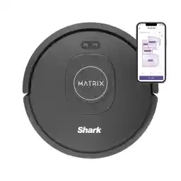 Shark RV2310 Matrix Robot Vacuum with Self-Cleaning Brushroll for Pet Hair, No Spots Missed on Carpets and Hard Floors, Precision Home Mapping, Wi-Fi Black/Silver, 0.5 Quarts