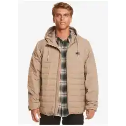 Bej Erkek Kapüşon Yaka Ceket EQYJK04008 Scaly Hood