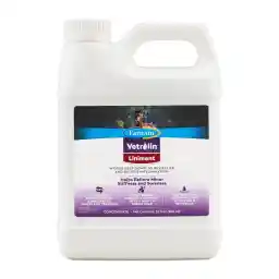 Farnam Vetrolin Horse Liniment for Muscle Soreness, Stiffness and Inflammation Relief on Horses, Helps Reduce Swelling, Aids in Pain Relief, 32 Oz.