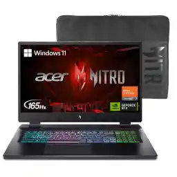 Acer Nitro 16 Gaming Laptop | AMD Ryzen 5 7640HS Hexa-Core CPU | NVIDIA GeForce RTX 4050 Laptop GPU | 16" WUXGA 165Hz IPS Display | 8GB DDR5 | 512GB Gen 4 SSD | WiFi 6E | RGB Backlit KB | AN16-41-R148