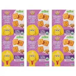Earth's Best Organic Letter of the Day Cookies for Toddlers 2 Years Old and Up, Oatmeal Cinnamon Flavor, 5.3 Ounce Box (Pack of 6)