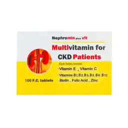 قرص نفرومین پلاس همراه مولتی ویتامین برای بیماران کلیوی بسته 100 عددی | دانا