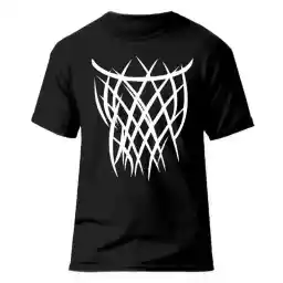 تیشرت ورزشی بسکتبال فشن لاین BASKTBL 34 | مشکی/سفید