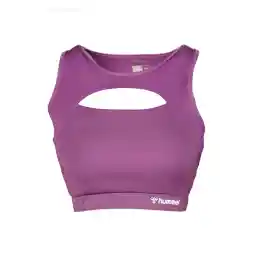 Mor Kadın Yuvarlak Yaka T-Shirt 911773-3607 HMLPEUL BRA