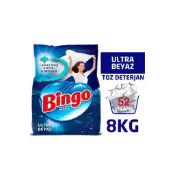 Bingo Matik Toz Çamaşır Deterjanı 4 Kg Ultra Beyaz 2'li