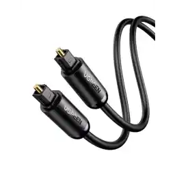 UGREEN Toslink Audio Optical Cable Male to Male Optical Audio Adapter Cable Compatible with PS4,VD/CD player,Blu-ray players,Game console (2M)