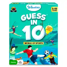 Skillmatics Guess in 10 Sports, Perfect for Boys, Girls, Kids, and Families Who Love Card Games, Toys, Travel Games, Gifts for Ages 6, 7, 8, 9 and Up